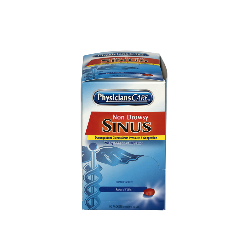 PhysiciansCare Sinus Decongestant Congestion Medication, 1 Tablet