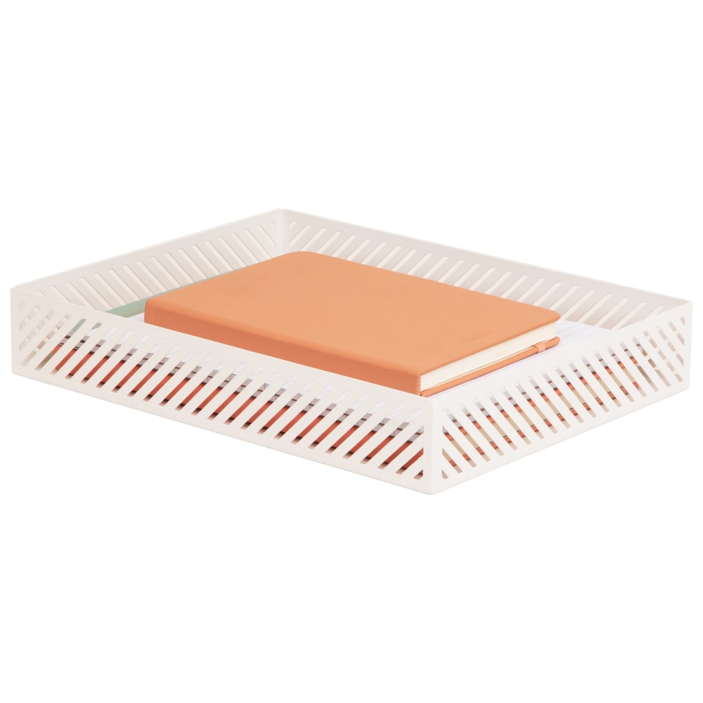 Mind Reader Metal Letter-Size Paper Tray, 2-1/4”H x