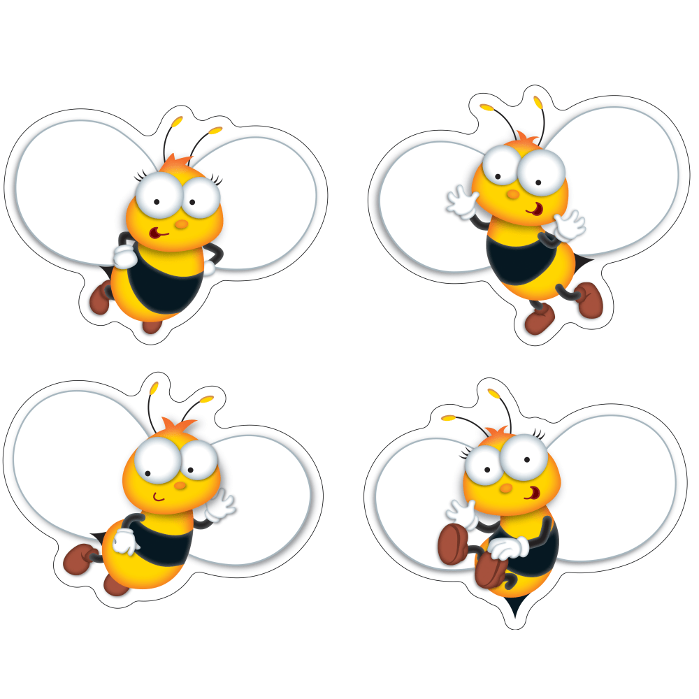 Carson-Dellosa Buzz-Worthy Bees Cutouts, 5 1/2" x 5",