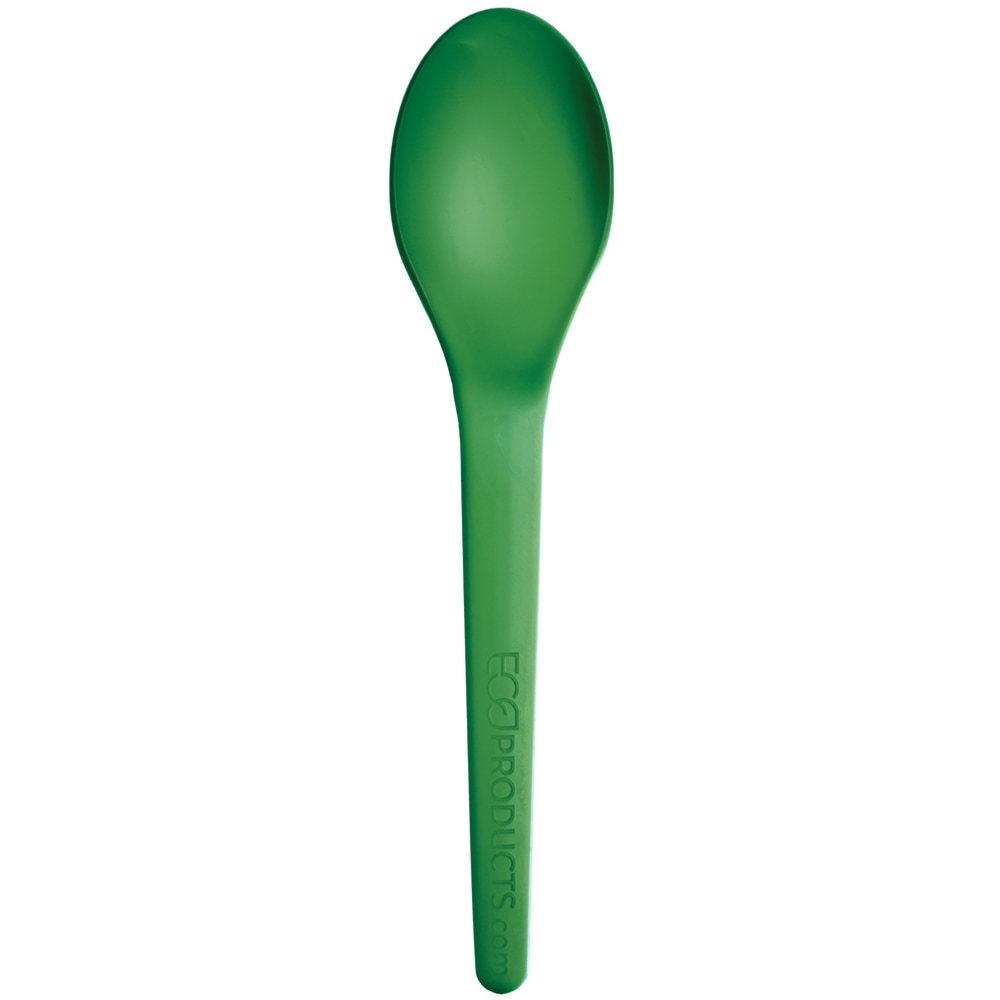 Eco-Products Plantware Spoons, 6", Green, Pack Of 1,000