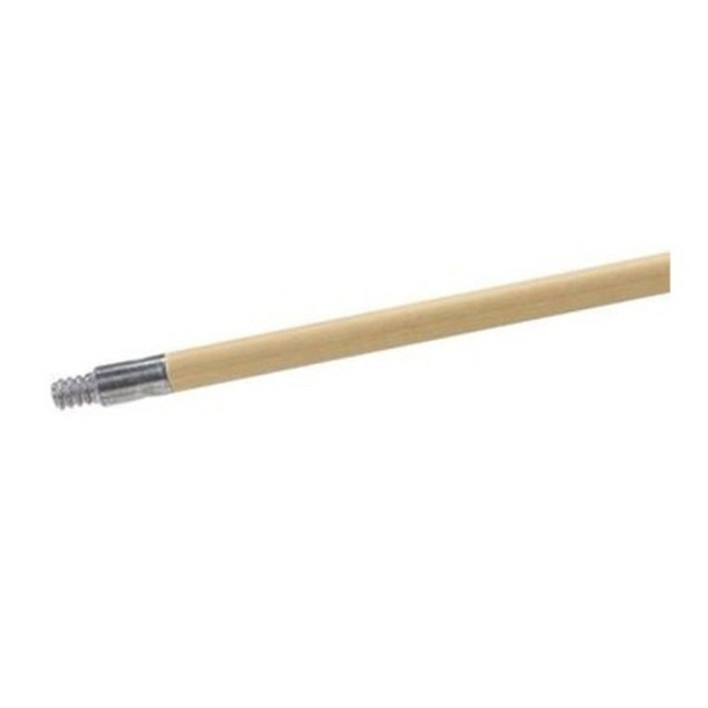 Carlisle Wood Broom Handle With Threaded Metal Tip,