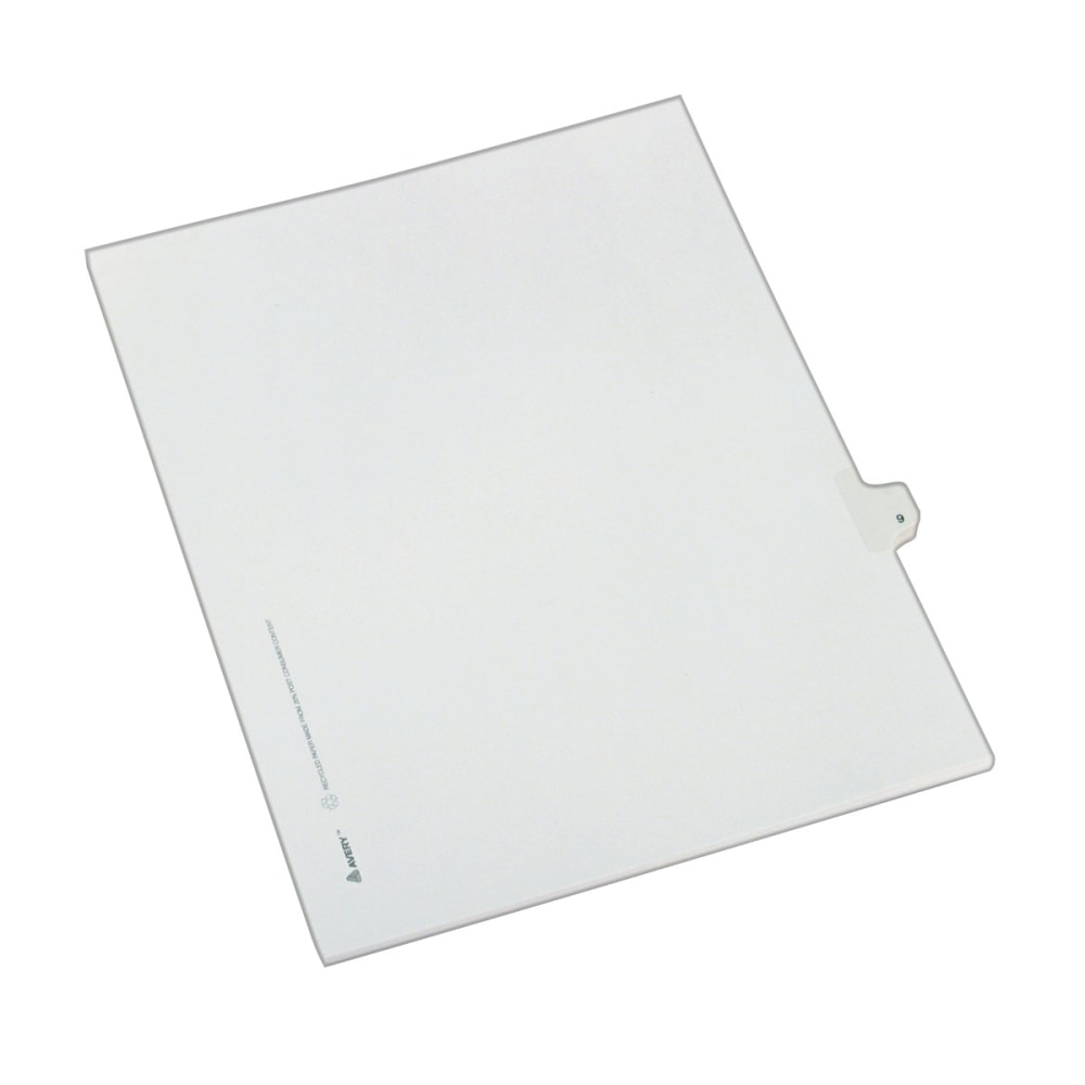 Avery® Side-Tab Legal Index Exhibit Dividers, Tab Title
