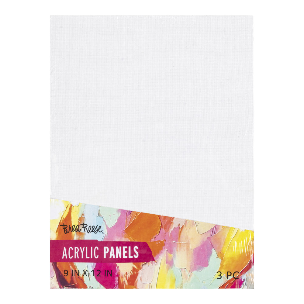 Brea Reese Acrylic Panels, 9" x 12", White,