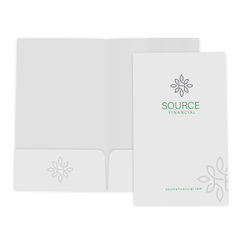 Custom 2-Color Legal-Size Presentation Folders, 9" x