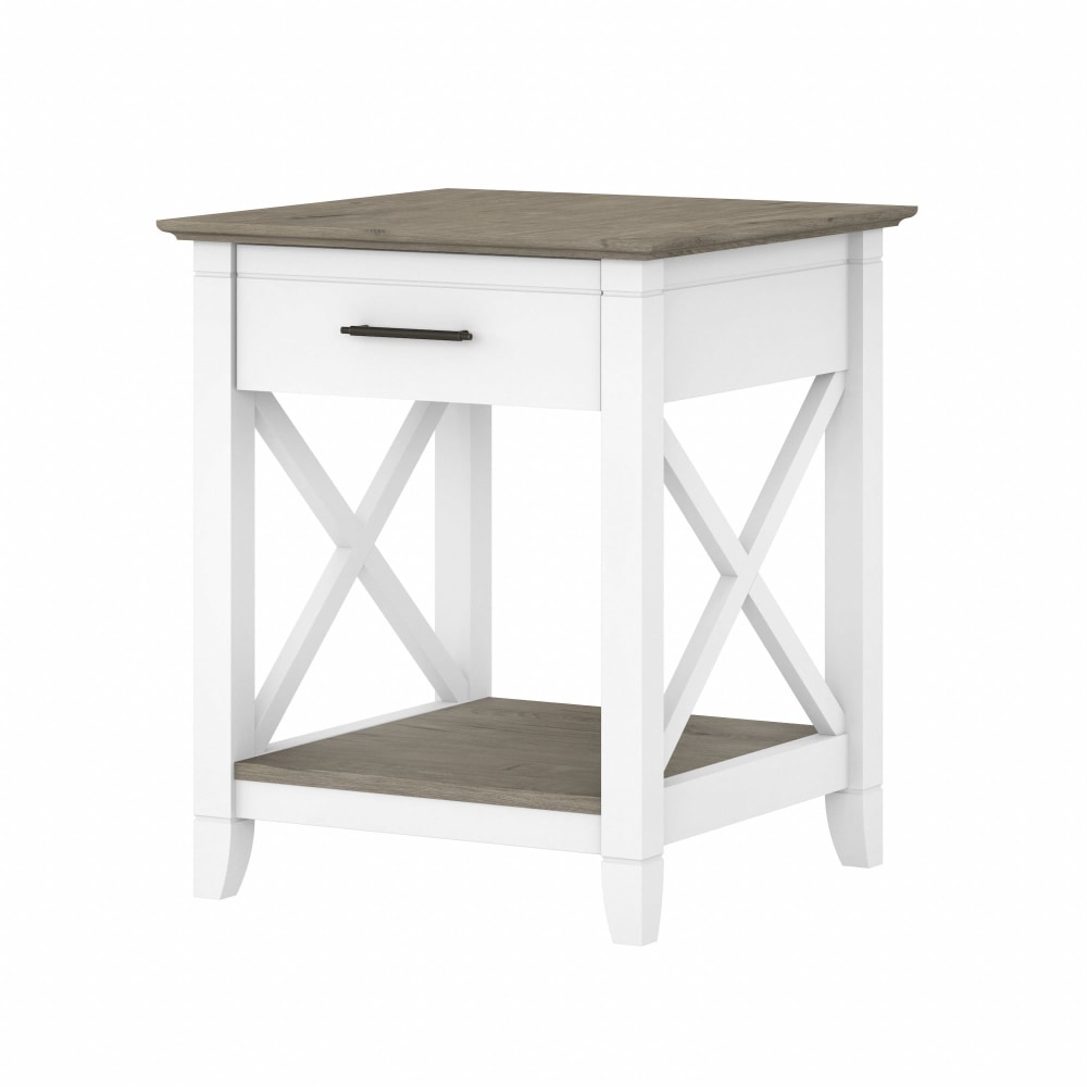 Bush Furniture Key West End Table With Storage,