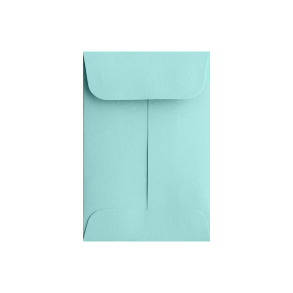 LUX Coin Envelopes, #1, Gummed Seal, Seafoam, Pack