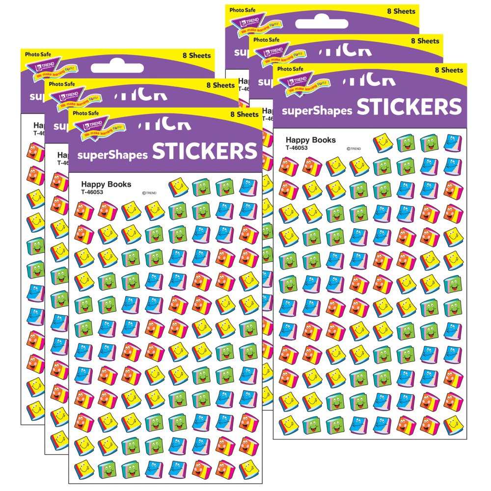 Trend superShapes Stickers, Happy Books, 800 Stickers Per