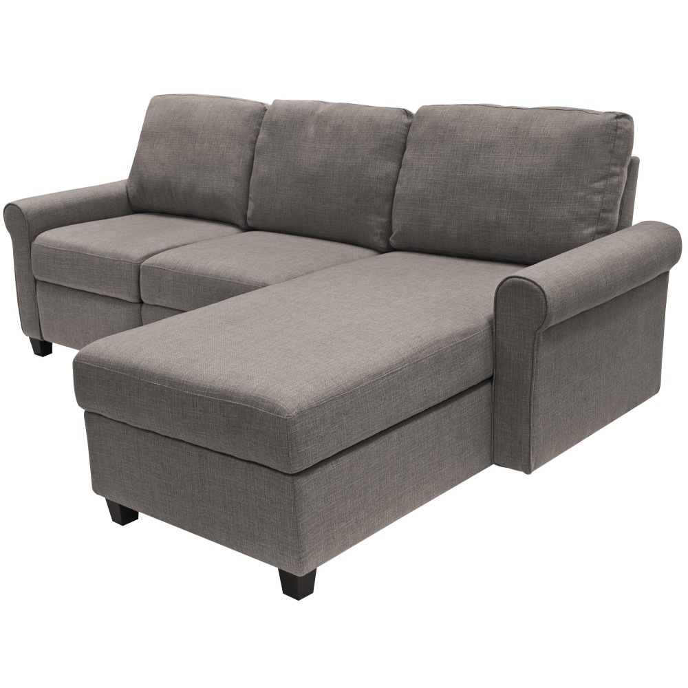 Serta® Copenhagen Reclining Sectional With Storage Chaise, Right,