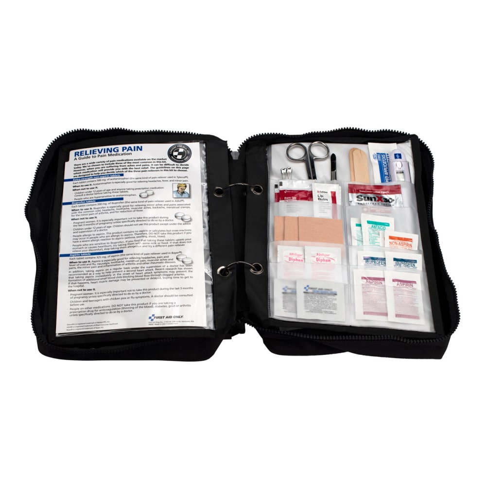 First Aid Only Survival First Aid Kit, Black,