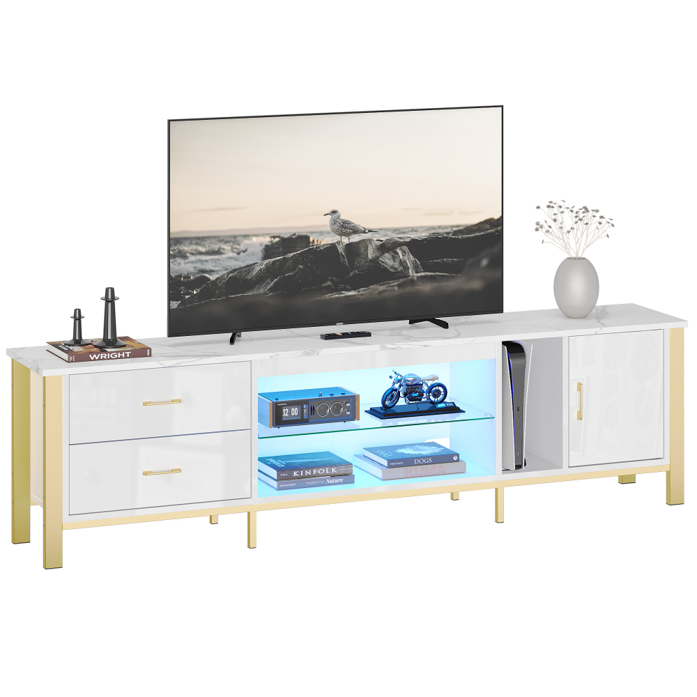 Bestier Modern LED TV Stand For 85" TVs