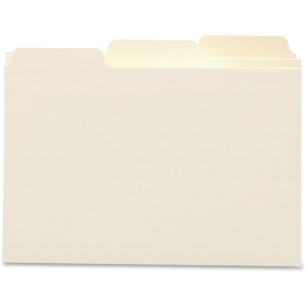 Manila Card Guides, 1/3-Cut Top Tab, Blank, 5