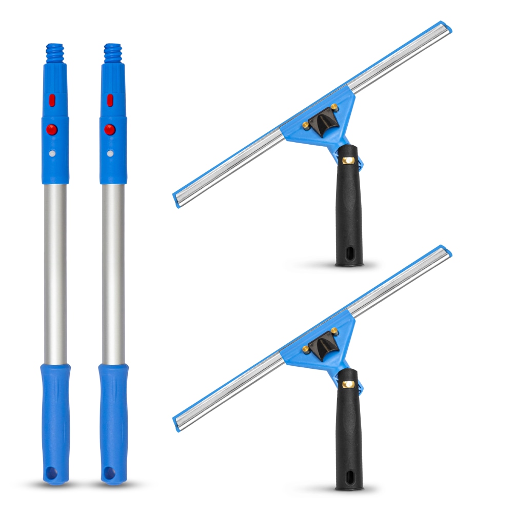 Gritt Commercial Swivel Window Squeegee And Pole Window