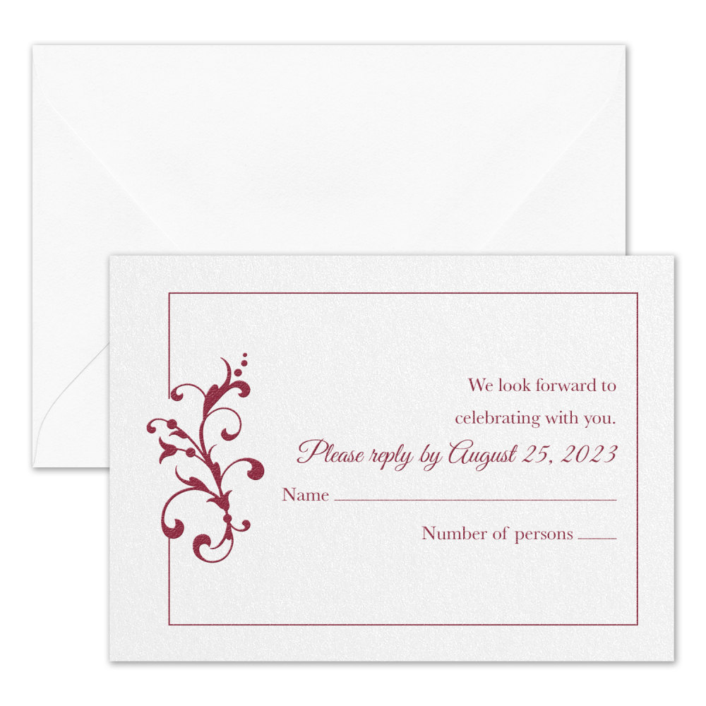 Custom Premium Wedding & Event Response Cards With