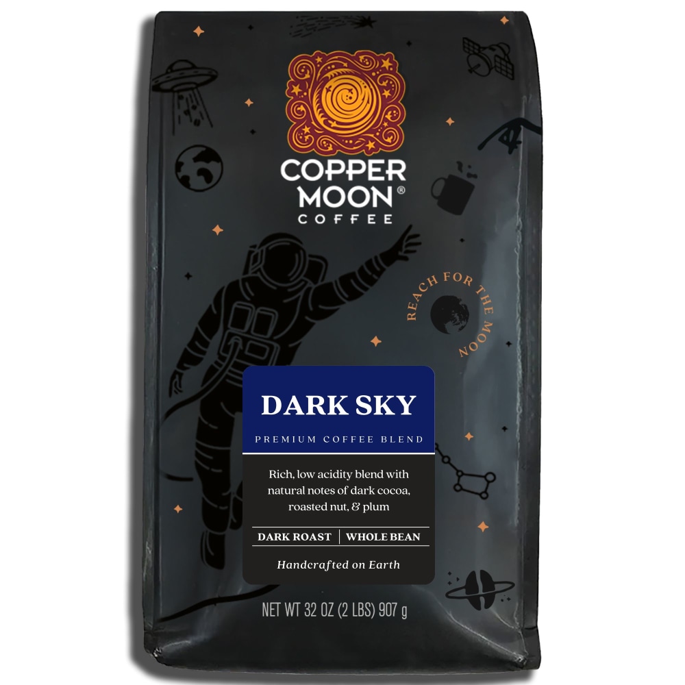 Copper Moon Whole Bean Coffee, Dark Roast, Dark