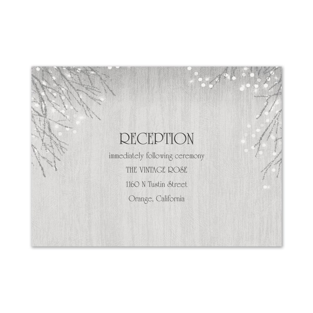 Custom Wedding & Event Reception Cards, 4-7/8" x