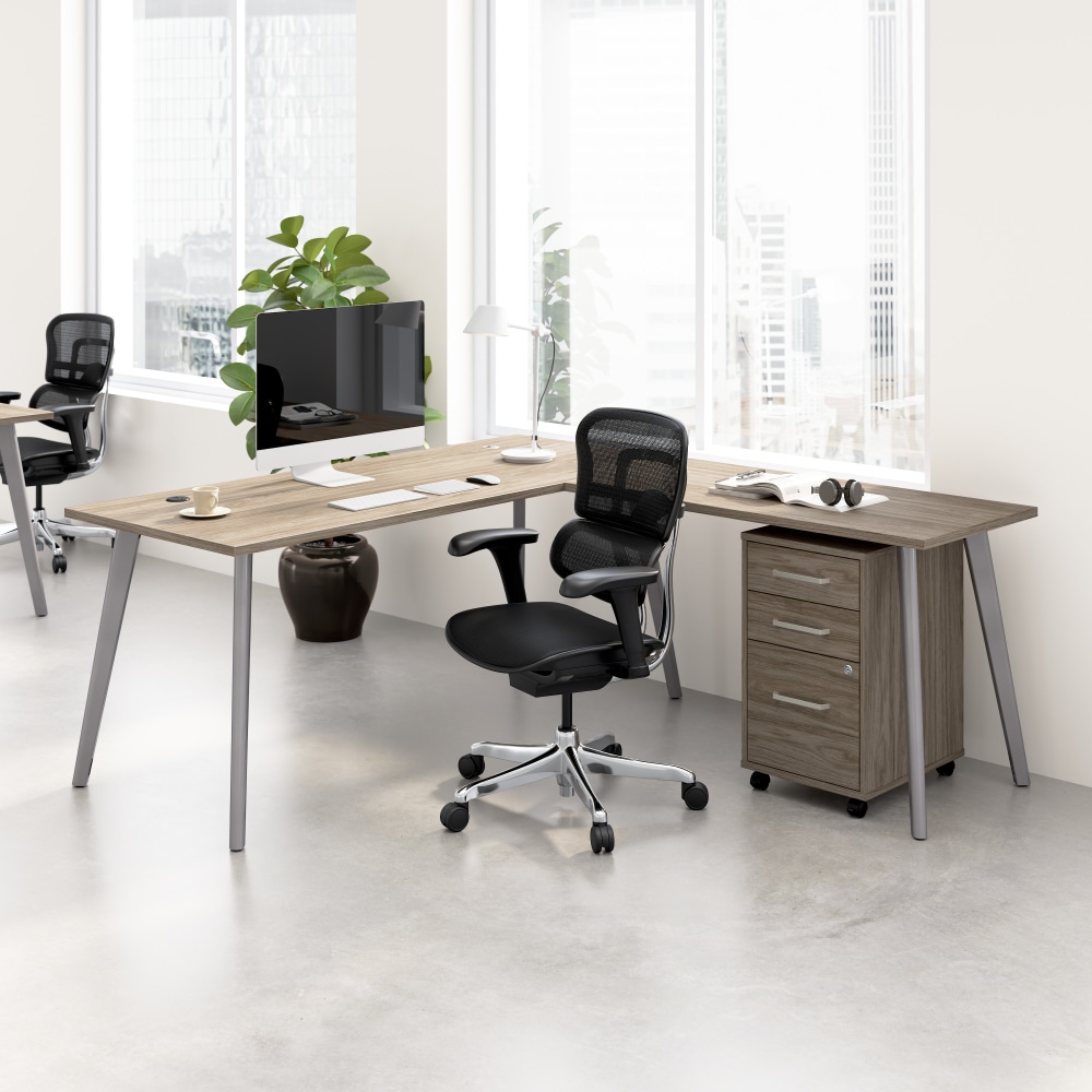 WorkPro Motiva 72"W Modern L Shaped Office Desk