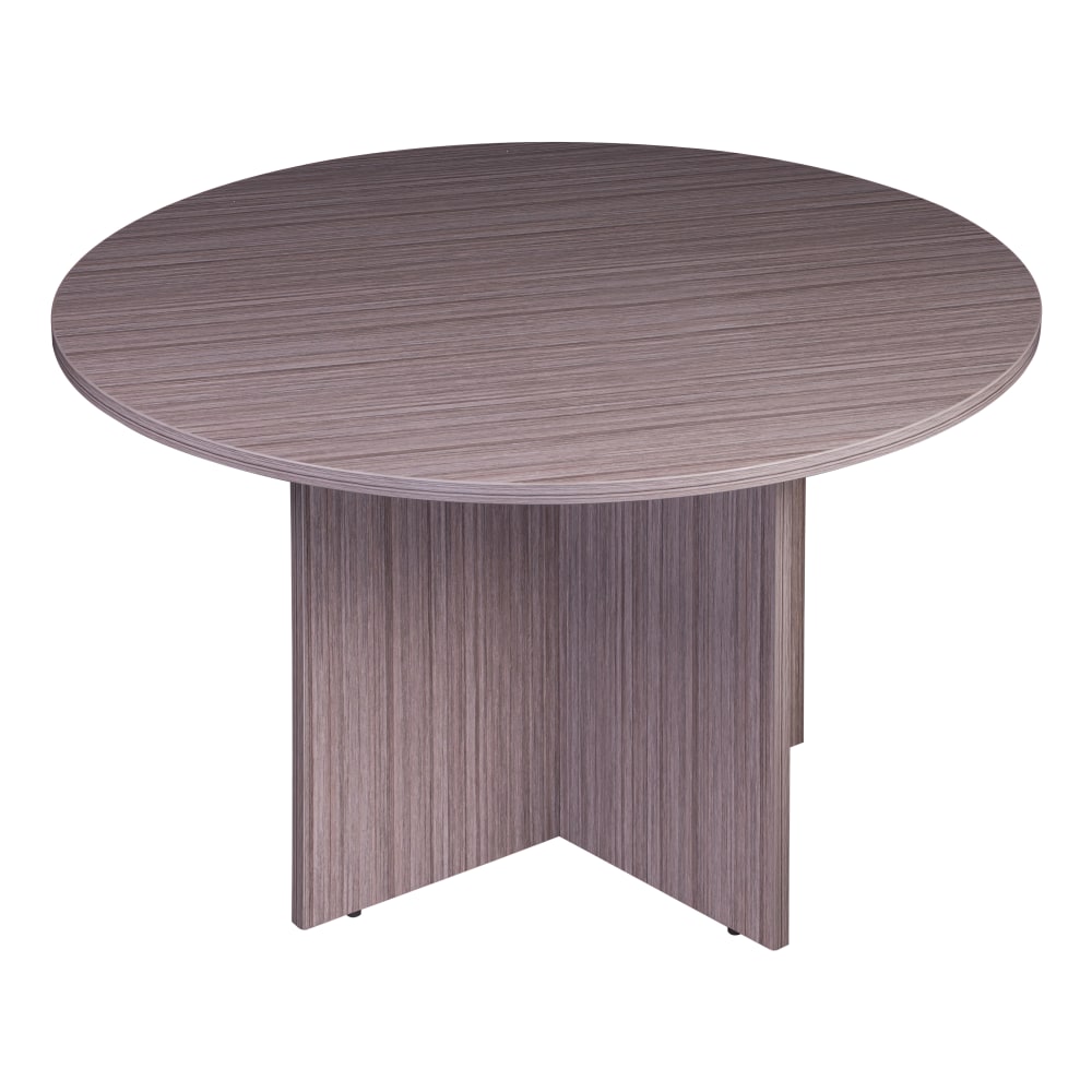 Boss Office Products 42"W Round Wood Conference Table,
