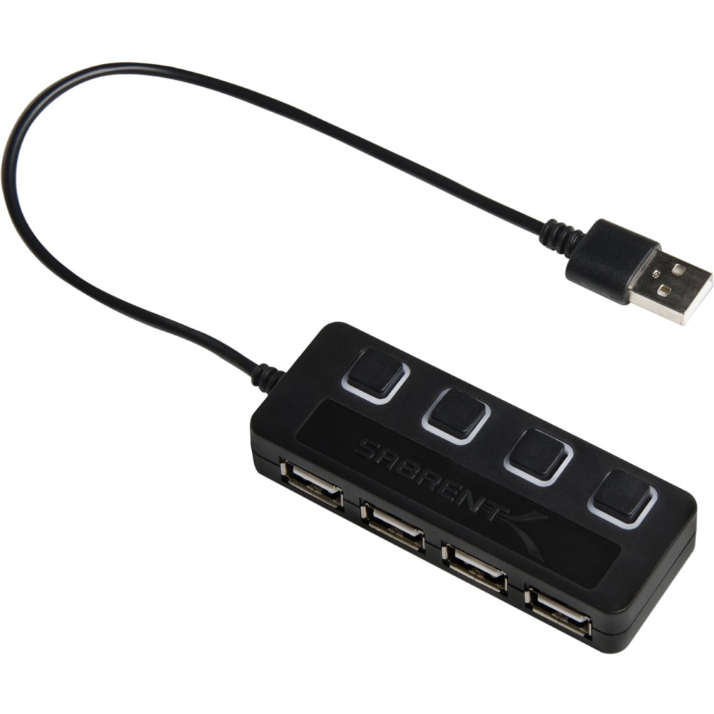 Sabrent 4-Port USB 2.0 Hub with Individual Power