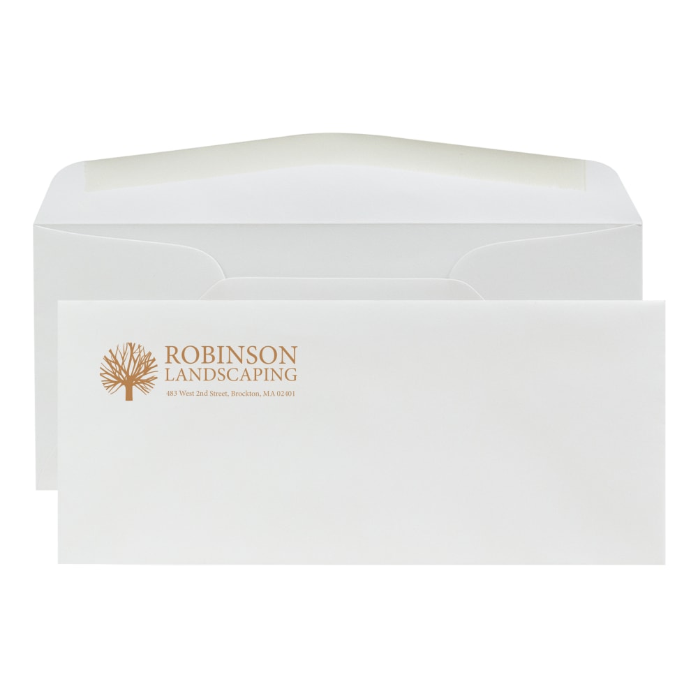 Gummed Seal, Stationery Envelopes, 4-1/8" x 9-1/2", 1