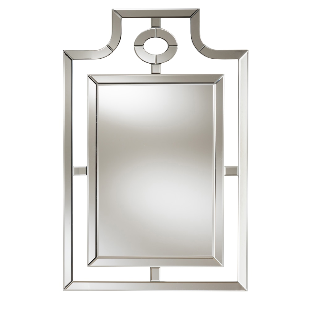 Baxton Studio Pagoda Rectangular Accent Wall Mirror, 46"