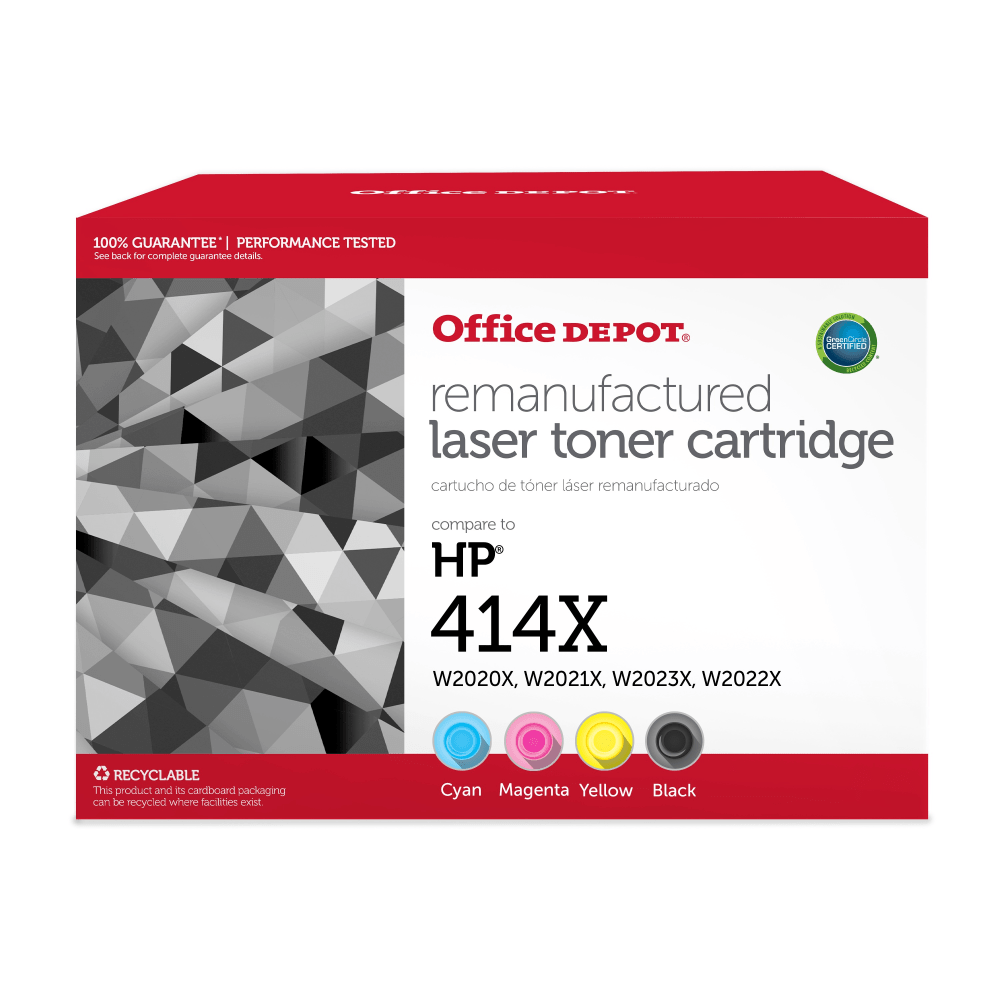 Office Depot® Brand Remanufactured High-Yield Black, Cyan,
