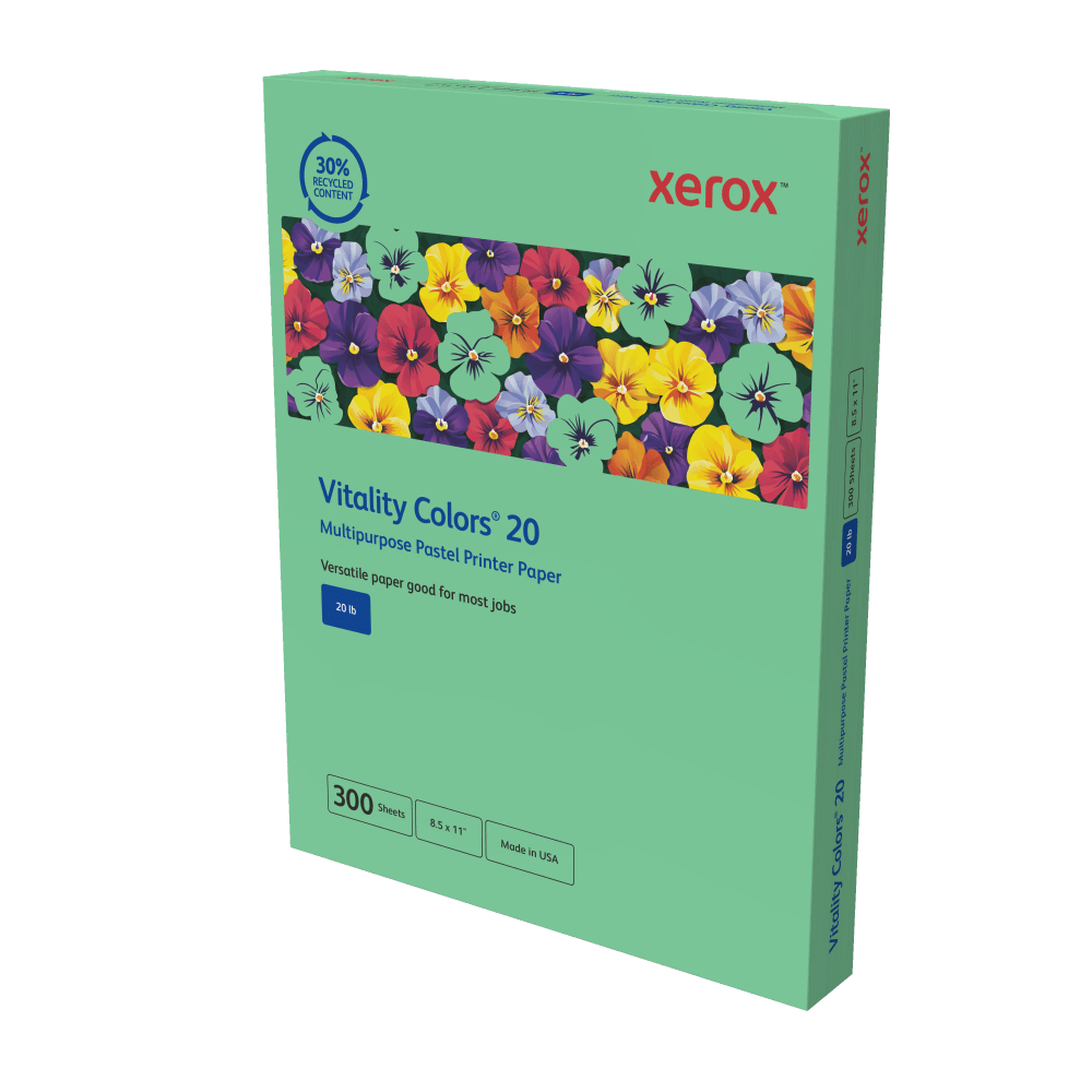 Xerox® Vitality Colors®20 Multipurpose Pastel Printer Paper, 1