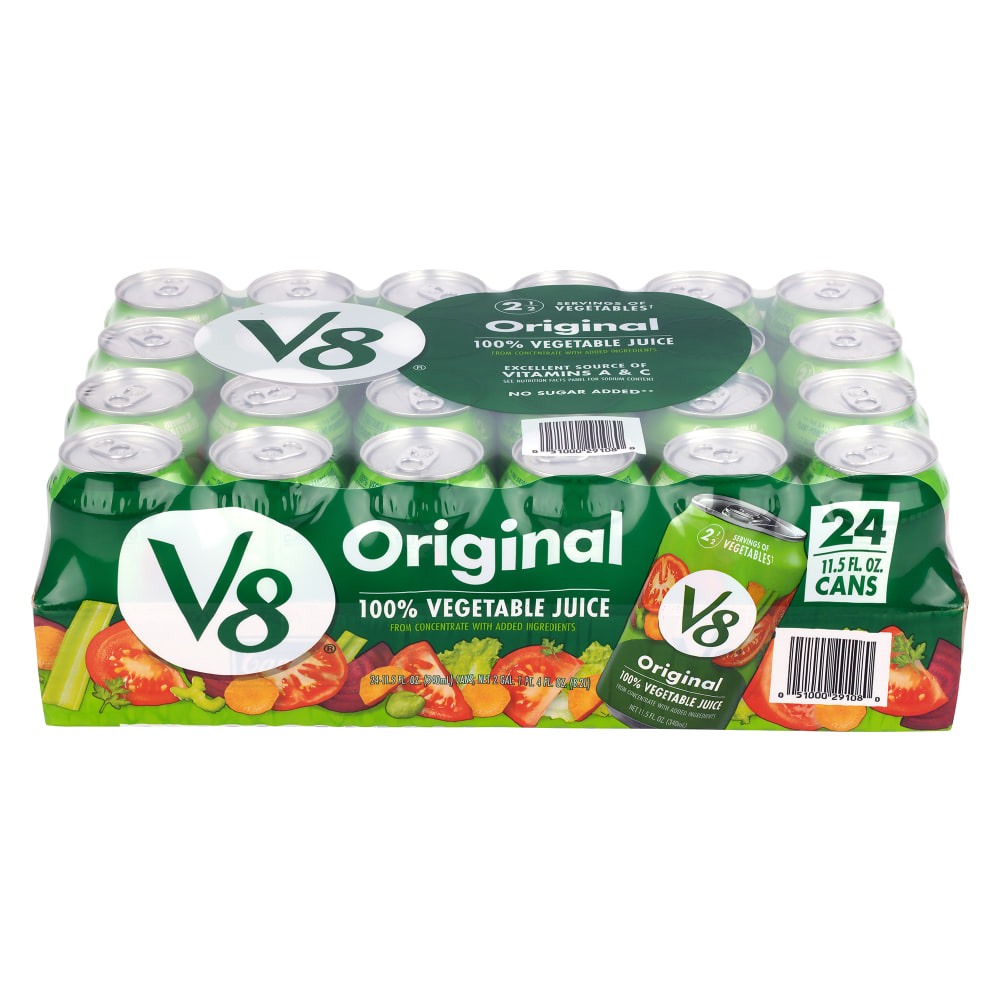 V8 Original Vegetable Juice, 11.5 oz, 24 Count