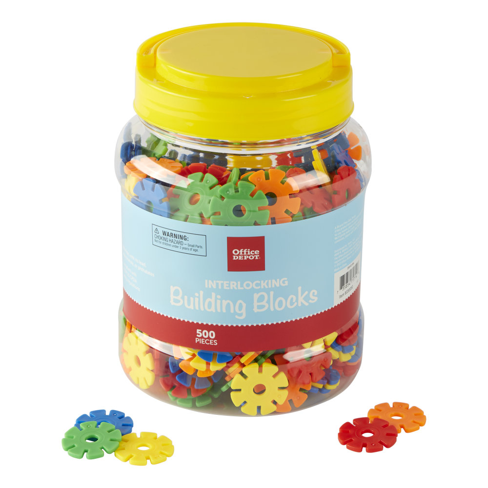 Office Depot® Brand Interlocking Building Blocks, Assorted