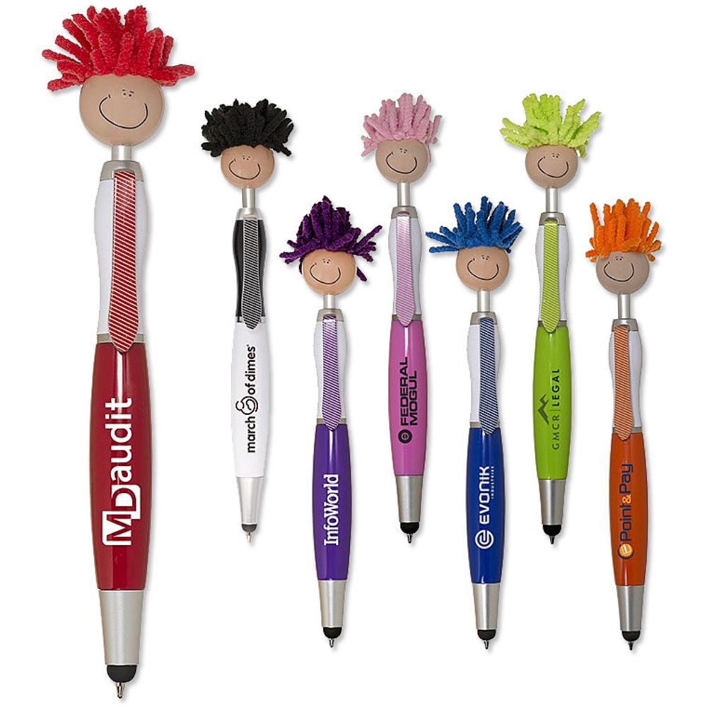 Custom Promotional MopToppers® Screen Cleaner With Stylus Pen,