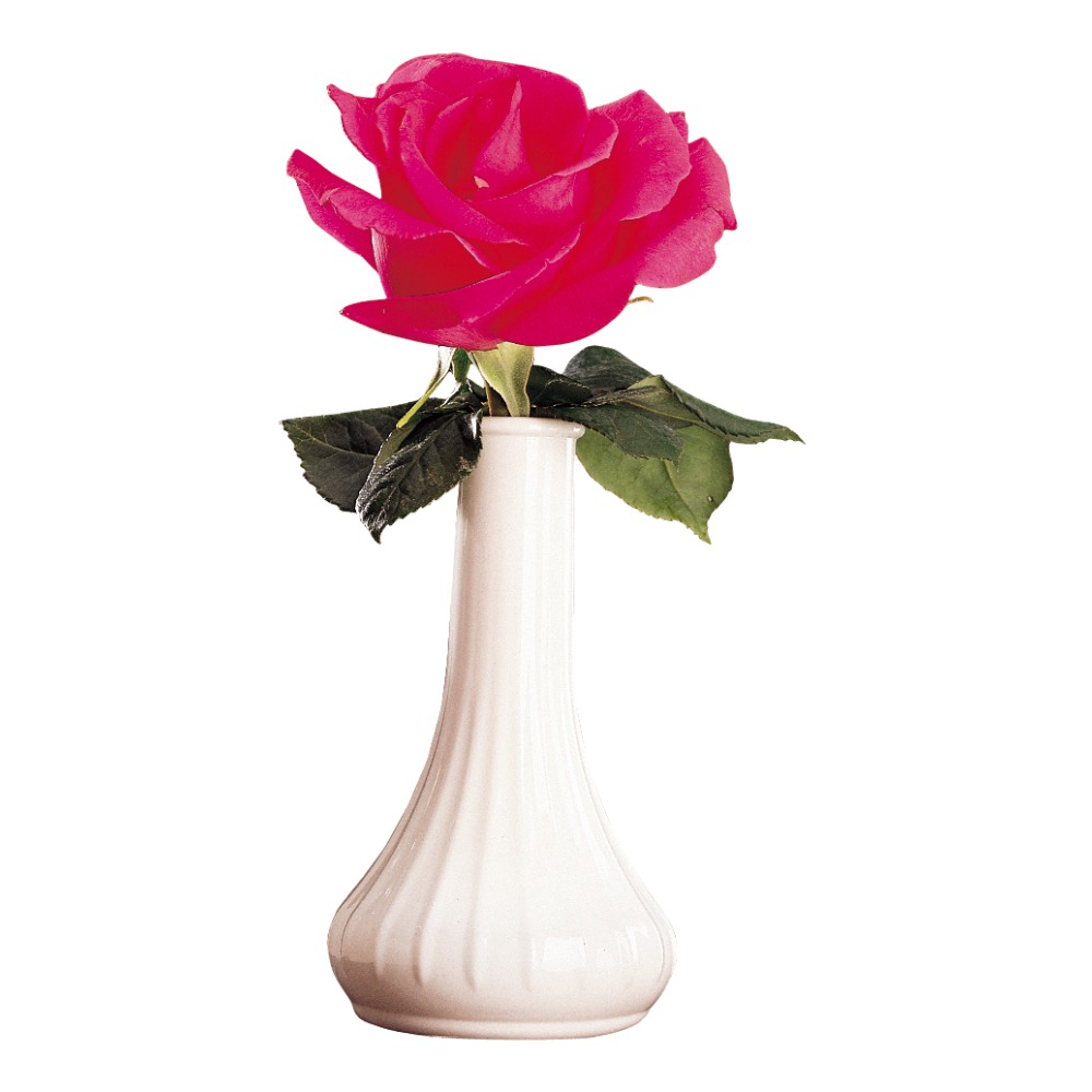 Cambro Camwear Bud Vases, 6-1/16" x 3-1/2", White,