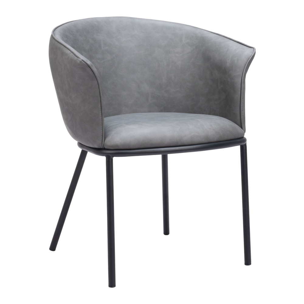 Zuo Garston Dining Accent Chair, Gray