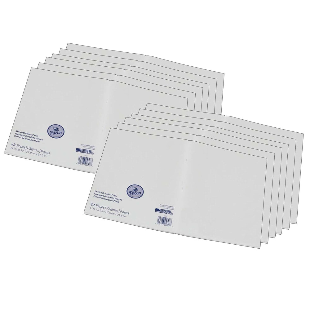 Pacon® Art Street Beginner Sketch Booklets, 8-1/2" x