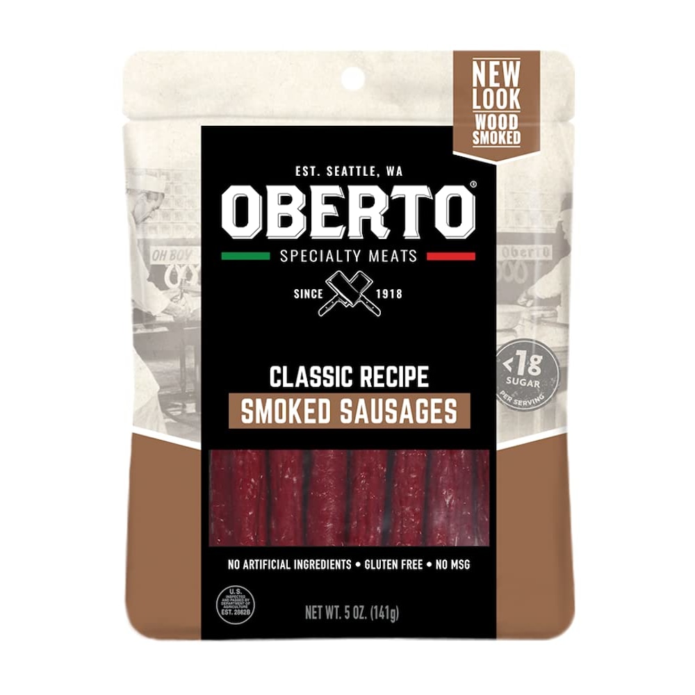 Oberto Classic Recipe Smoked Sausages, 5 Oz, Pack