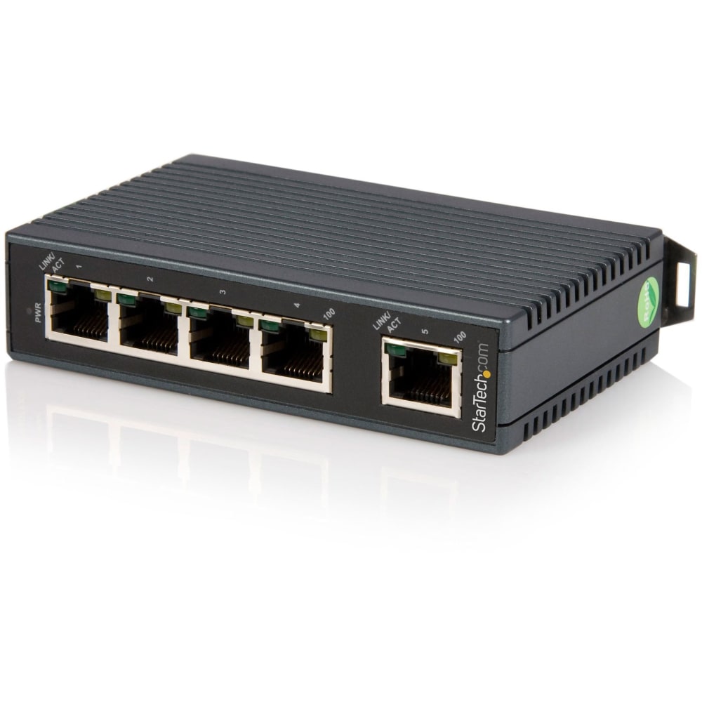 StarTech.com 5 Port Industrial Ethernet Switch - DIN
