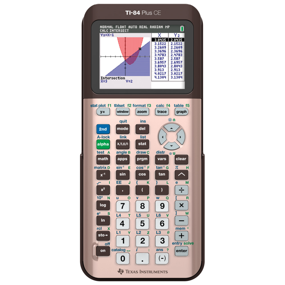 Texas Instruments® TI-84 Plus CE Color Graphing Calculator,