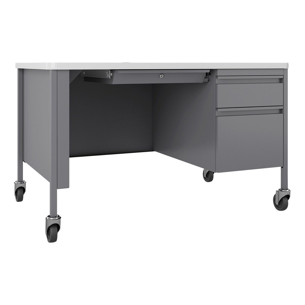 Lorell® Fortress 48"W Steel Right-Pedestal Mobile