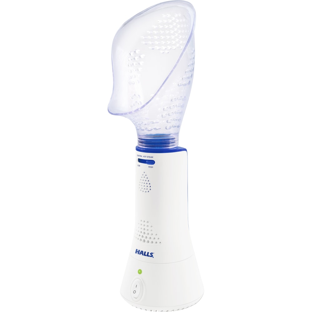 Crane x HALLS® Corded Steam Inhaler, 9-3/16"H x