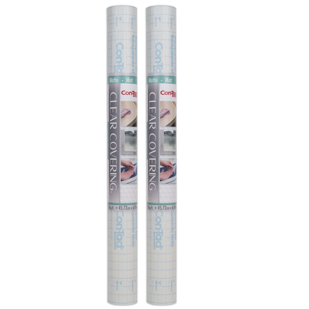 Con-Tact Clear Cover Adhesive Coverings, 18" x 16&#x27;,