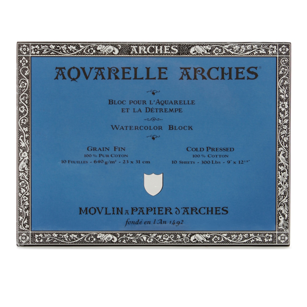 Arches® Aquarelle Watercolor Block, 300 Lb, Cold Press,