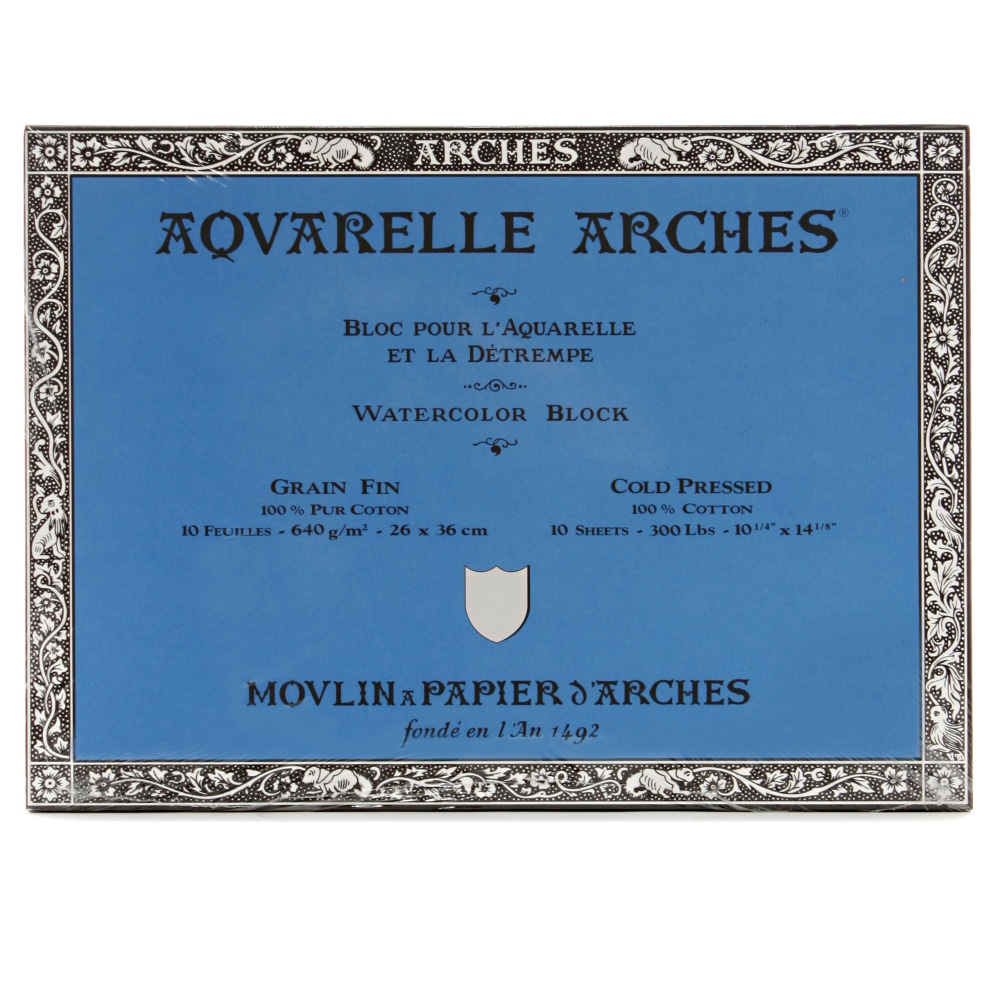 Arches® Aquarelle Watercolor Block, 300 Lb, Cold Press,