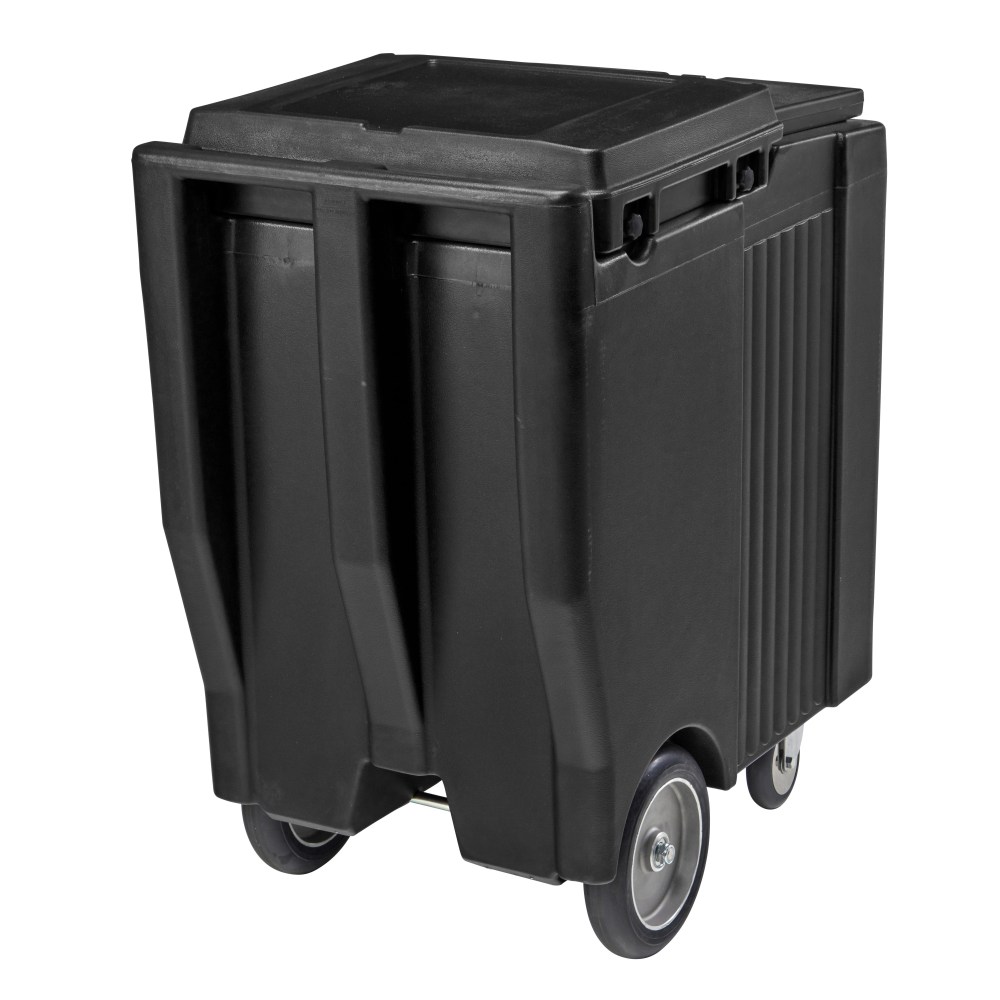 Cambro SlidingLid Ice Caddy, Tall, 200-Lb Capacity, Black