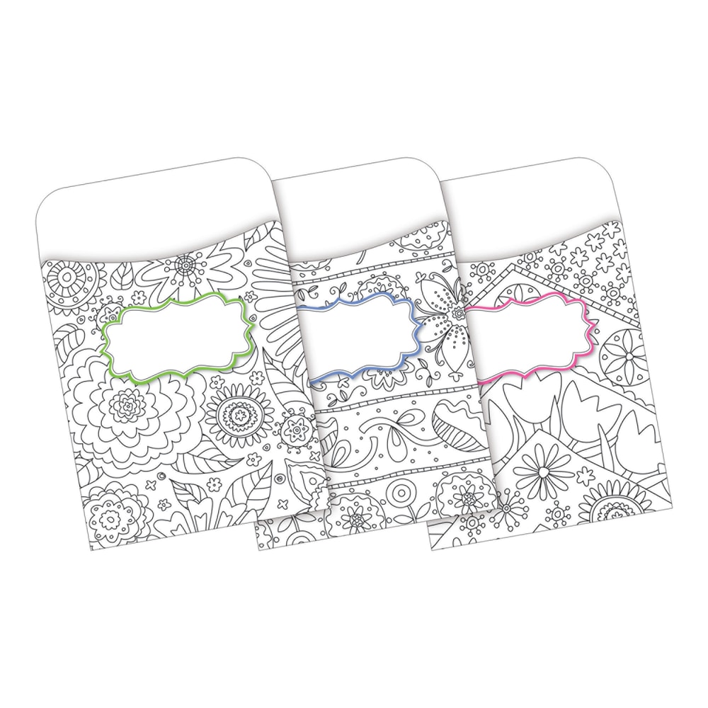 Barker Creek Peel & Stick Library Pockets, Color