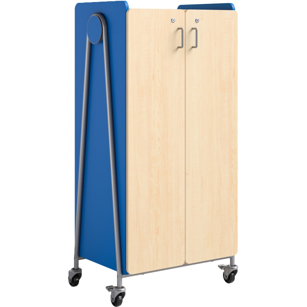 Safco® Whiffle Double-Column 14-Drawer Mobile Storage Cart,