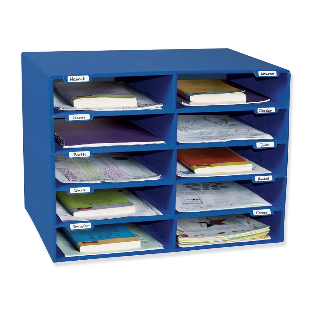Pacon® 70% Recycled Mailbox Storage Unit, 10 Slots,