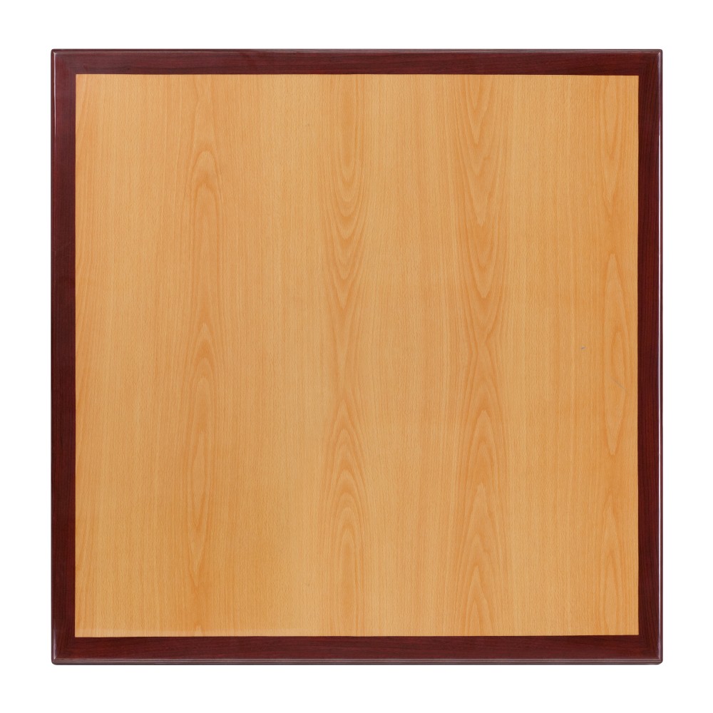 Flash Furniture 2-Tone High-Gloss Resin Square Table Top