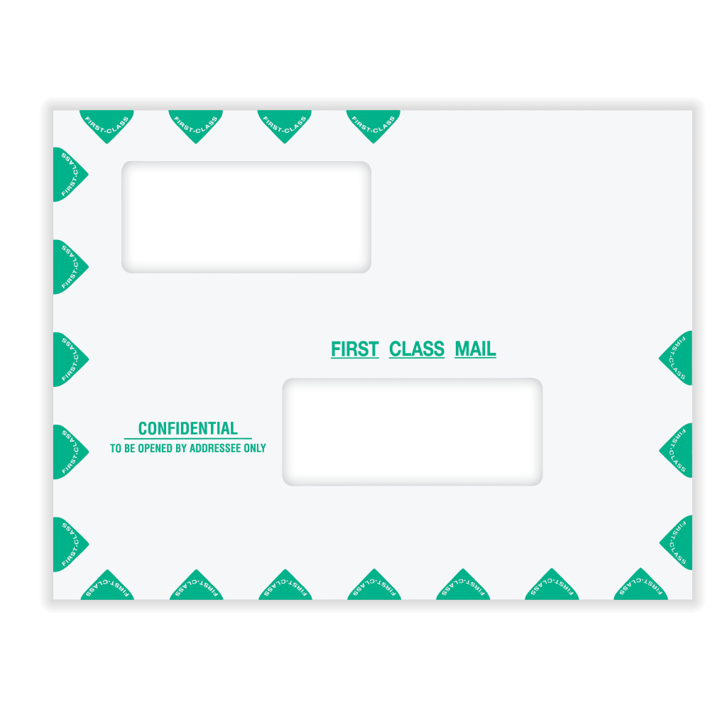 ComplyRight® First Class Double Window Tax Mailer Envelope,