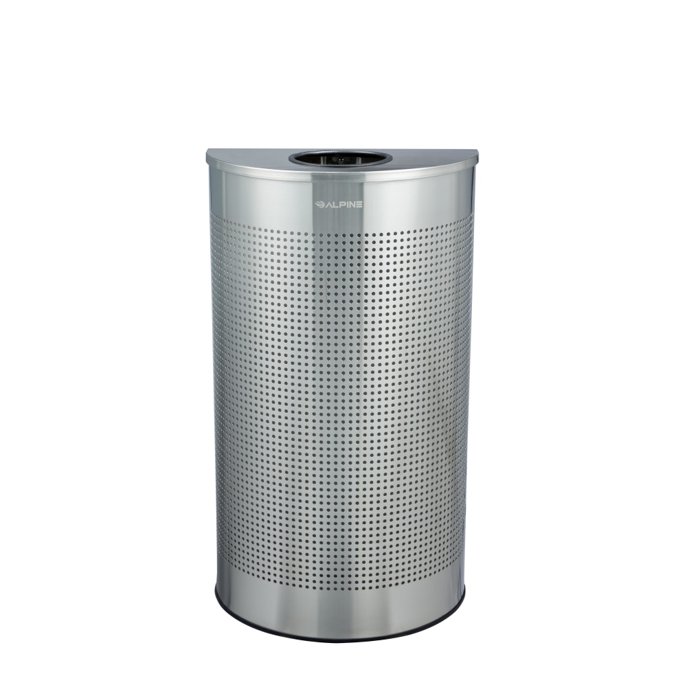 Alpine Industries Steel, Indoor Trash Can, 12 Gallon,