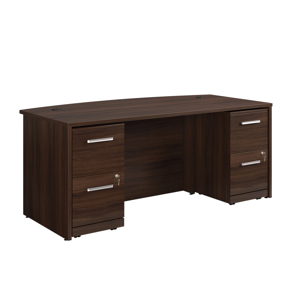 Sauder® Affirm 72"W Bowfront Desk With Two 2-Drawer