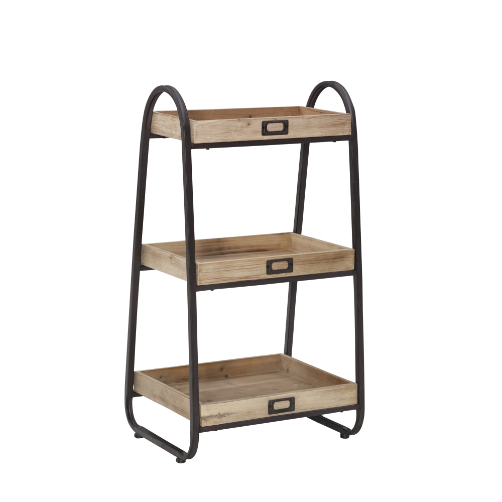 Linon Lynne 3-Tier Bath Stand, 32-1/3”H x 17-1/4”W