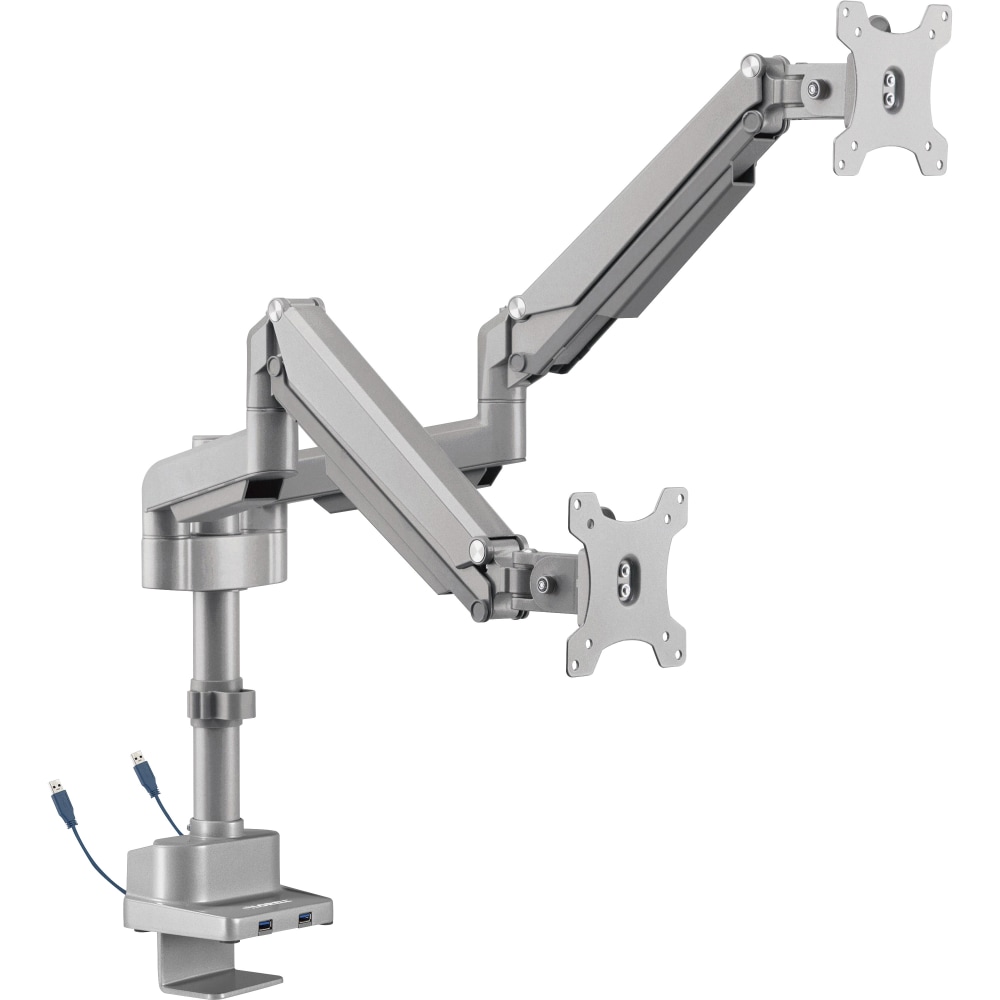 Lorell® Dual Gas Spring Arm Mount, 9-3/8”H x